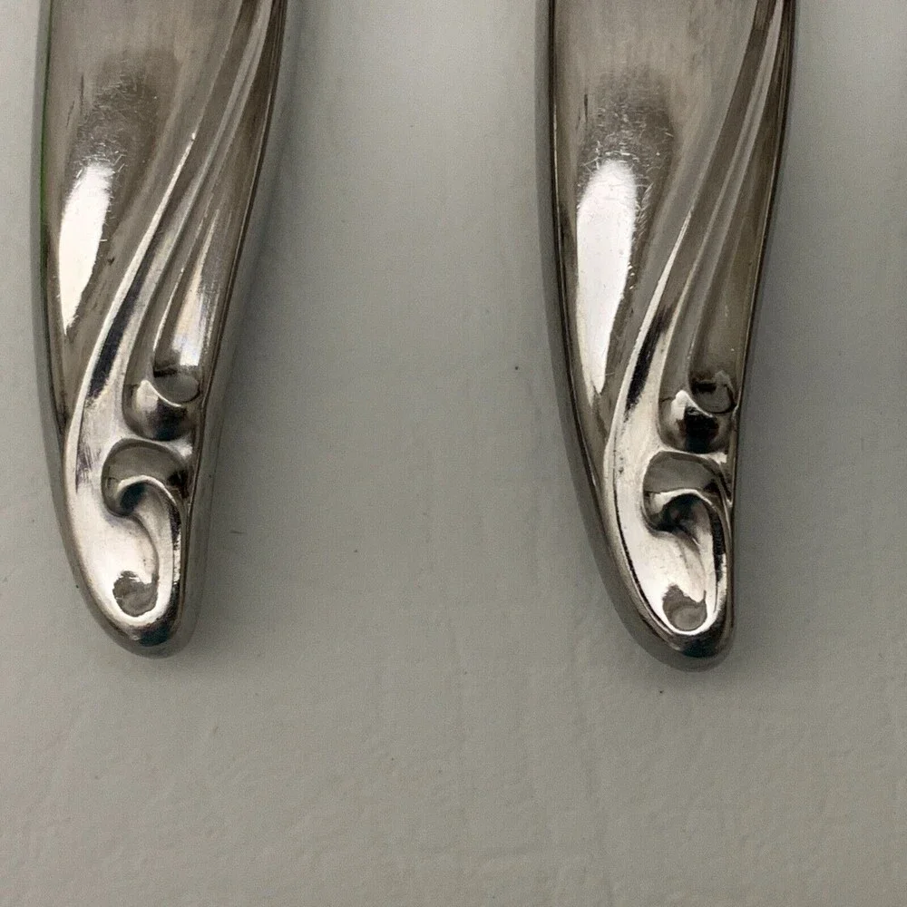 Wm. A Rogers Oneida Surf Club Stainless Modern Hallow Knives‎ Knife Lot of 5